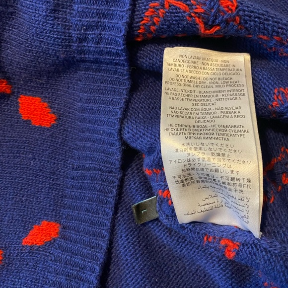 Gucci Ghost GG Drip Navy Wool Knit Sweater - Picture 8 of 8